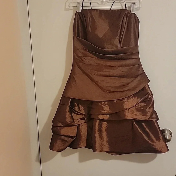Narianna DRESS Strapless Medium Brown PROM Dress Coquette Fairycore  NWT - Picture 1 of 7